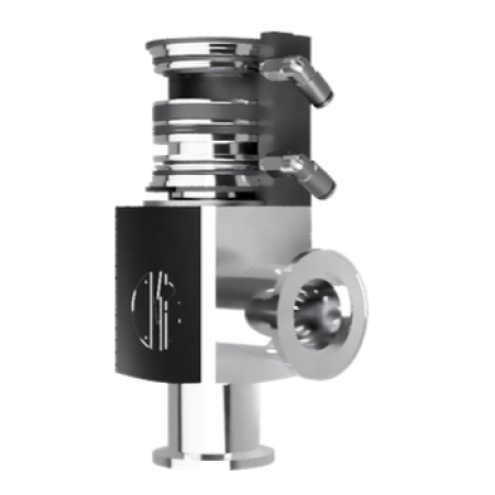 Угловой пневмуправляемый клапан вакуума модельного ряда KF25(NW25) с электромагнитным управлением, алюминий