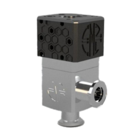 Угловой электромагнитный клапан для высокого вакуума модельного ряда KF16(NW16), 24\6VDC, алюминий