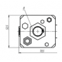 Угловой электромагнитный клапан для высокого вакуума модельного ряда KF25(NW25), 24\6VDC, алюминий