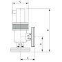 Клапан высоковакуумный угловой ( AVB-CR100-P2 ) с фланцем стандарта CR100, под сварку, с сильфонным уплотнением, нормально открытые, нержавеющая сталь 304, США, HTC