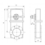 Шиберный затвор (GV-WA-160-N1-M) с фланцем ISO160, алюминий, HTC