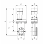 Шиберный затвор ( GVB-SS-CF35-M) с фланцем CF35, с сильфонным уплотнением, нержавеющая сталь 304, HTC