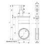 Шиберный затвор ( GVB-SS-CF300-P) с фланцем CF300, с пневматическим приводом, нержавеющая сталь 304, HTC