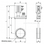 Шиберный затвор ( GVBB3P-SS-CF150-P) с фланцем CF150, с пневматическим приводом,, нержавеющая сталь 304, HTC