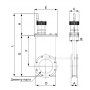 Шиберный затвор ( GVBB-SA-ISO250-M) с фланцем ISO250 (ISO250), с ручным приводом, нержавеющая сталь 304, HTC