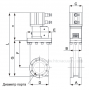 Шиберный затвор ( GVBBLS-SS-CF63-P) с фланцем CF63, с пневматическим приводом, с концевым выключателем, нержавеющая сталь 304, HTC