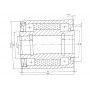 Ввод вращения с магнитожидкостным уплотнением K24T (VIC22287185_01)